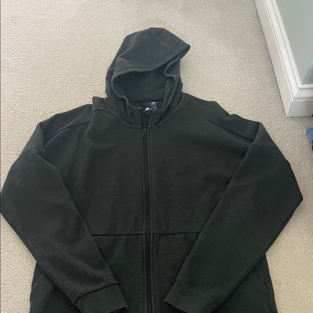 adidas Men's Dark Green Hoodie